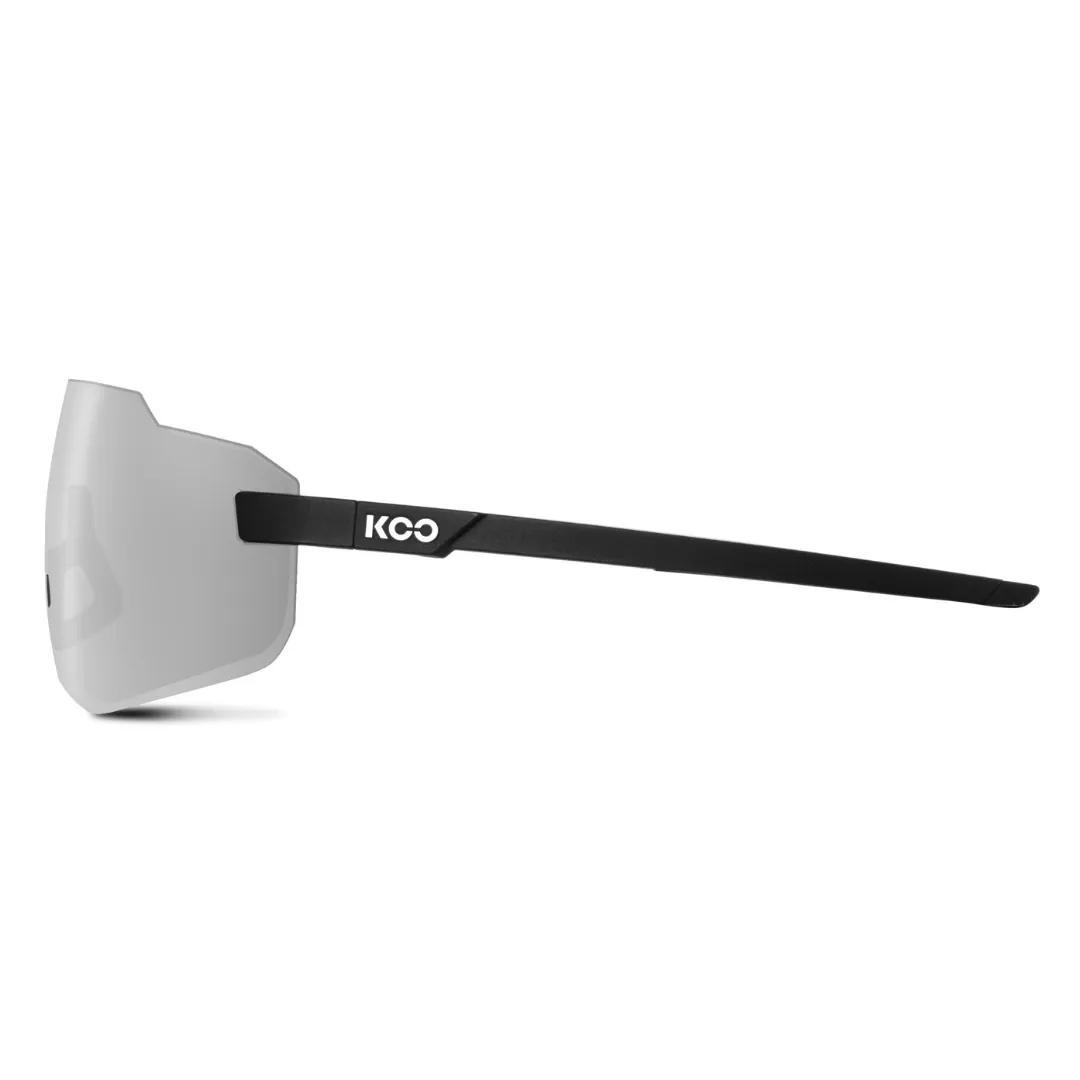 SUNGLASSES KOO SUPERNOVA BLACK MATT SILVER MIRROR LENS