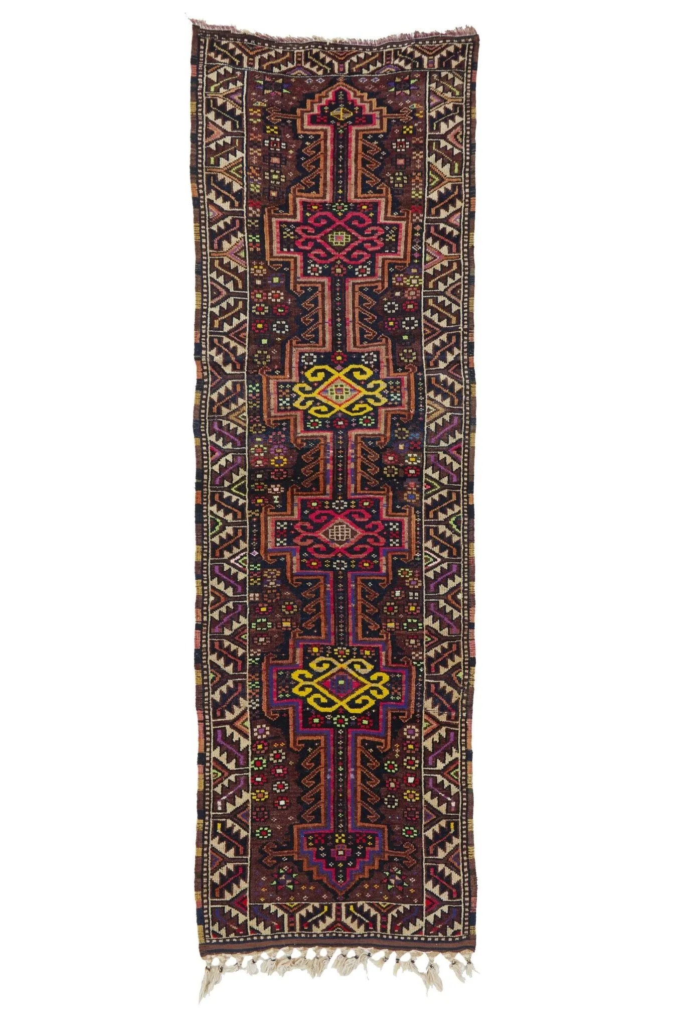 'Superbloom' Turkish Runner Rug - 3'4" x 10'5"