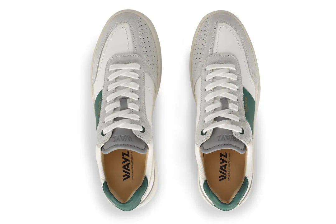 THE SPARK SNEAKERS - White Grey Green