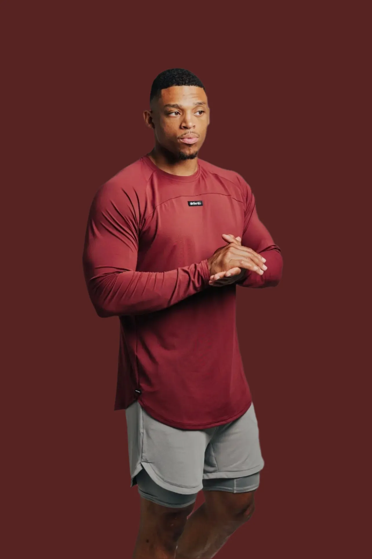 Total War Ai1 “Give Your All” Long Sleeve - Persian Red