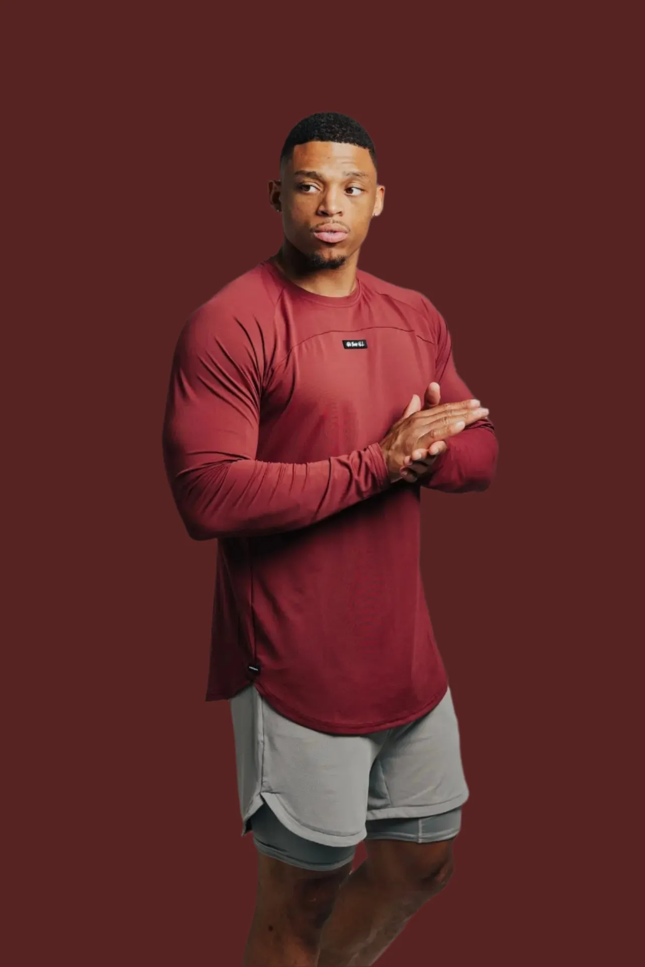Total War Ai1 “Give Your All” Long Sleeve - Persian Red