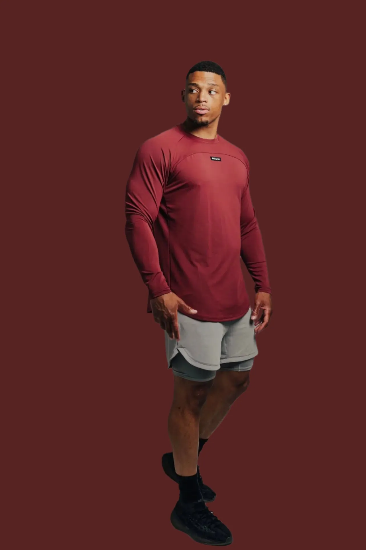 Total War Ai1 “Give Your All” Long Sleeve - Persian Red
