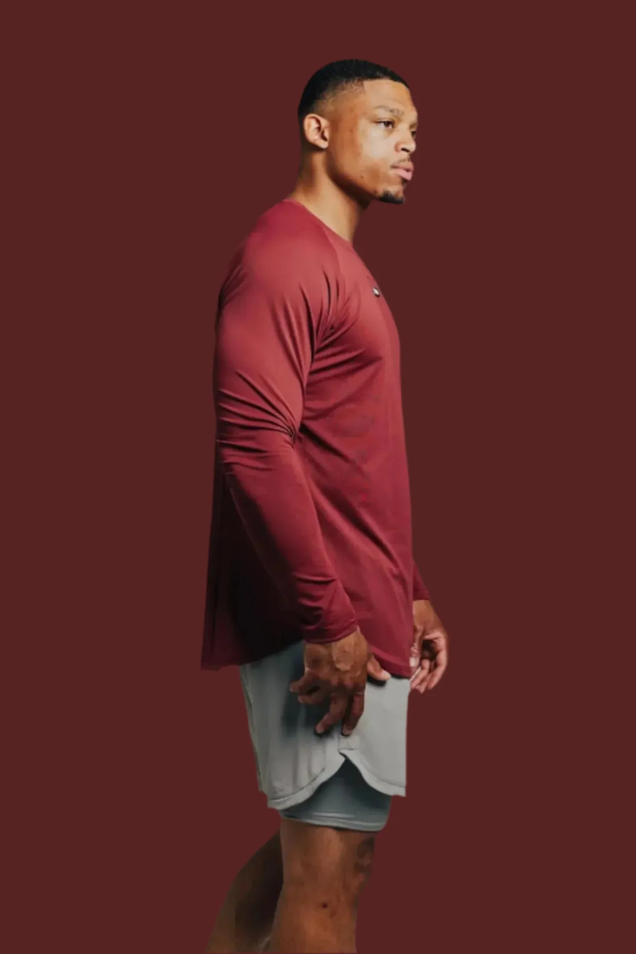 Total War Ai1 “Give Your All” Long Sleeve - Persian Red