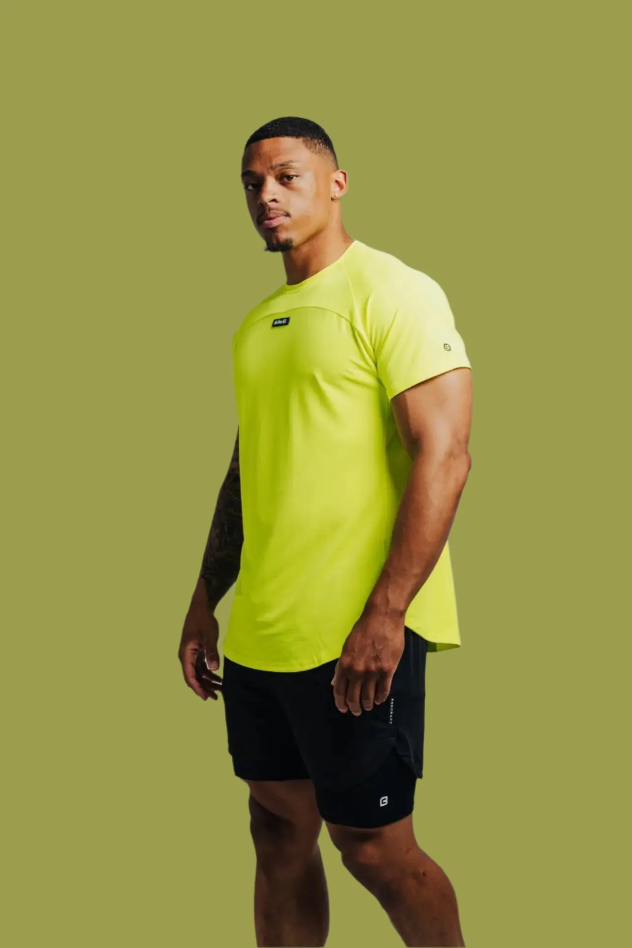 Total War Ai1 “Give Your All” Short Sleeve - Highlighter Yellow