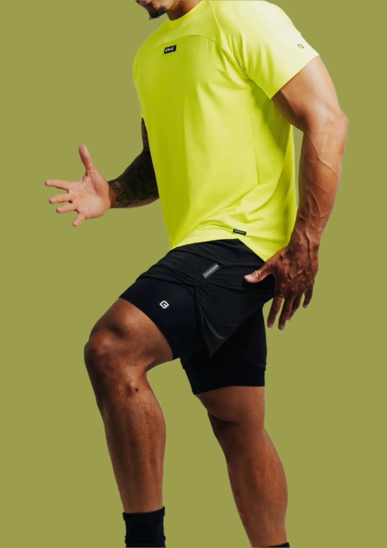 Total War Ai1 “Give Your All” Short Sleeve - Highlighter Yellow