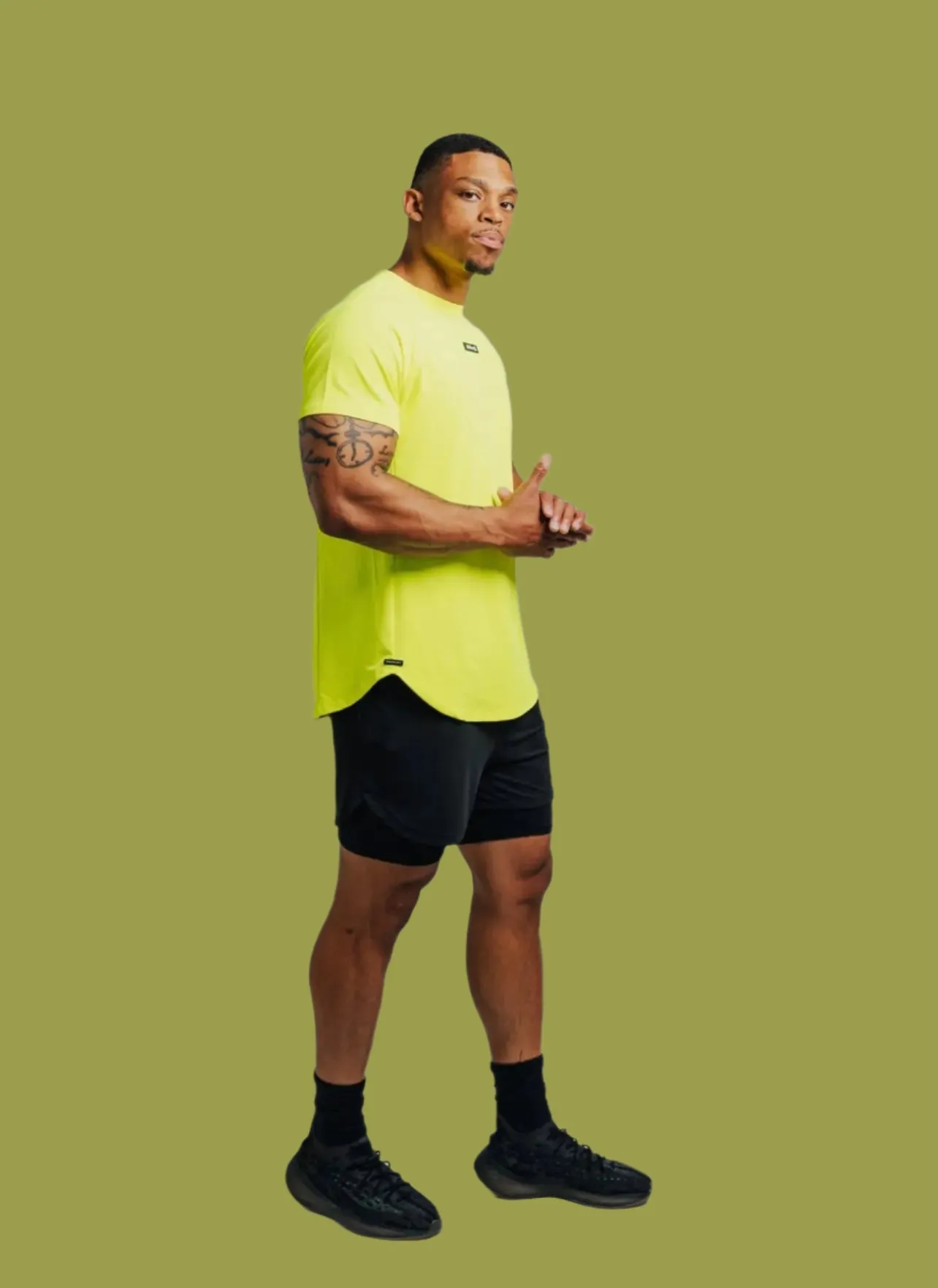 Total War Ai1 “Give Your All” Short Sleeve - Highlighter Yellow