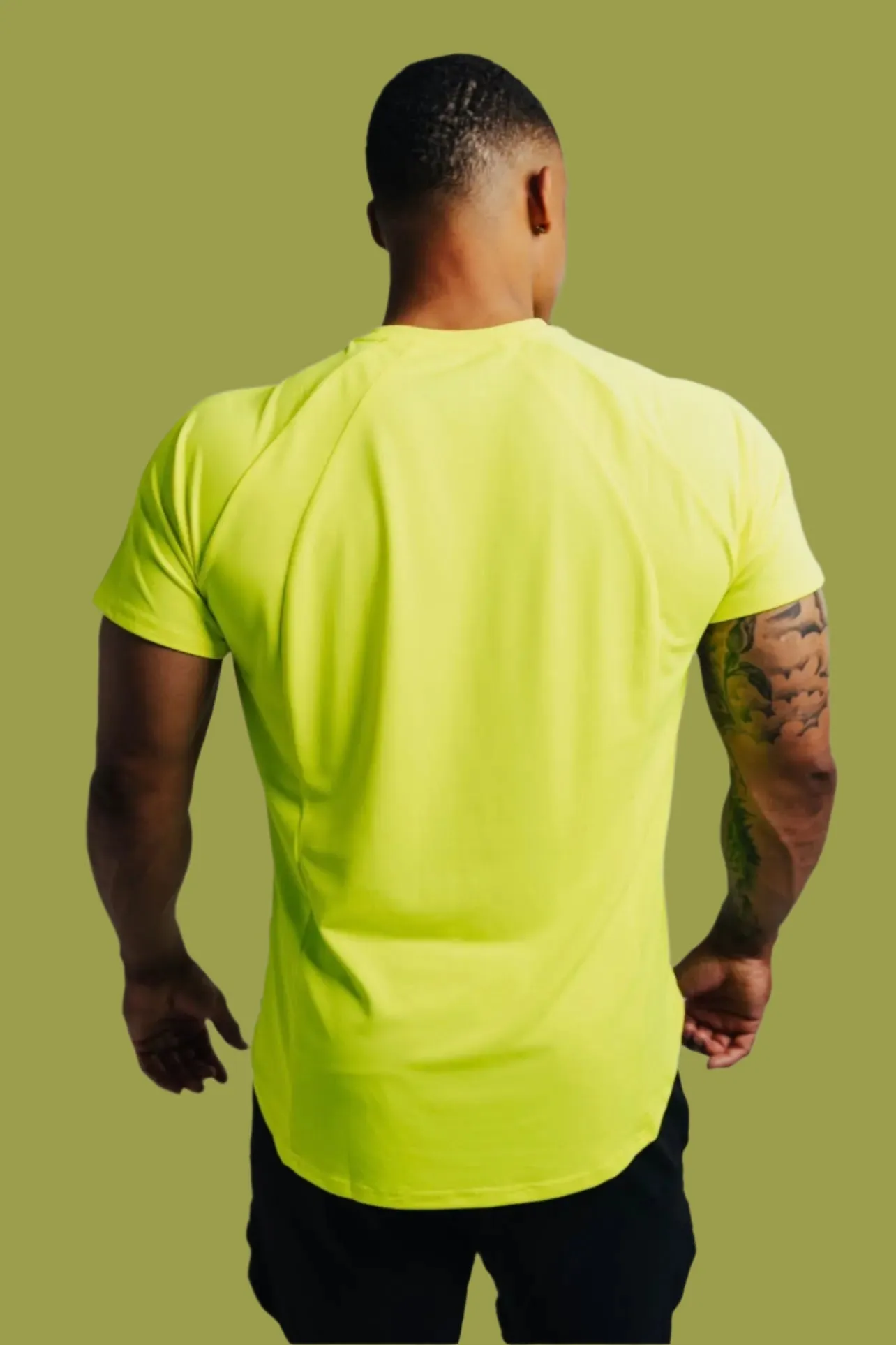 Total War Ai1 “Give Your All” Short Sleeve - Highlighter Yellow