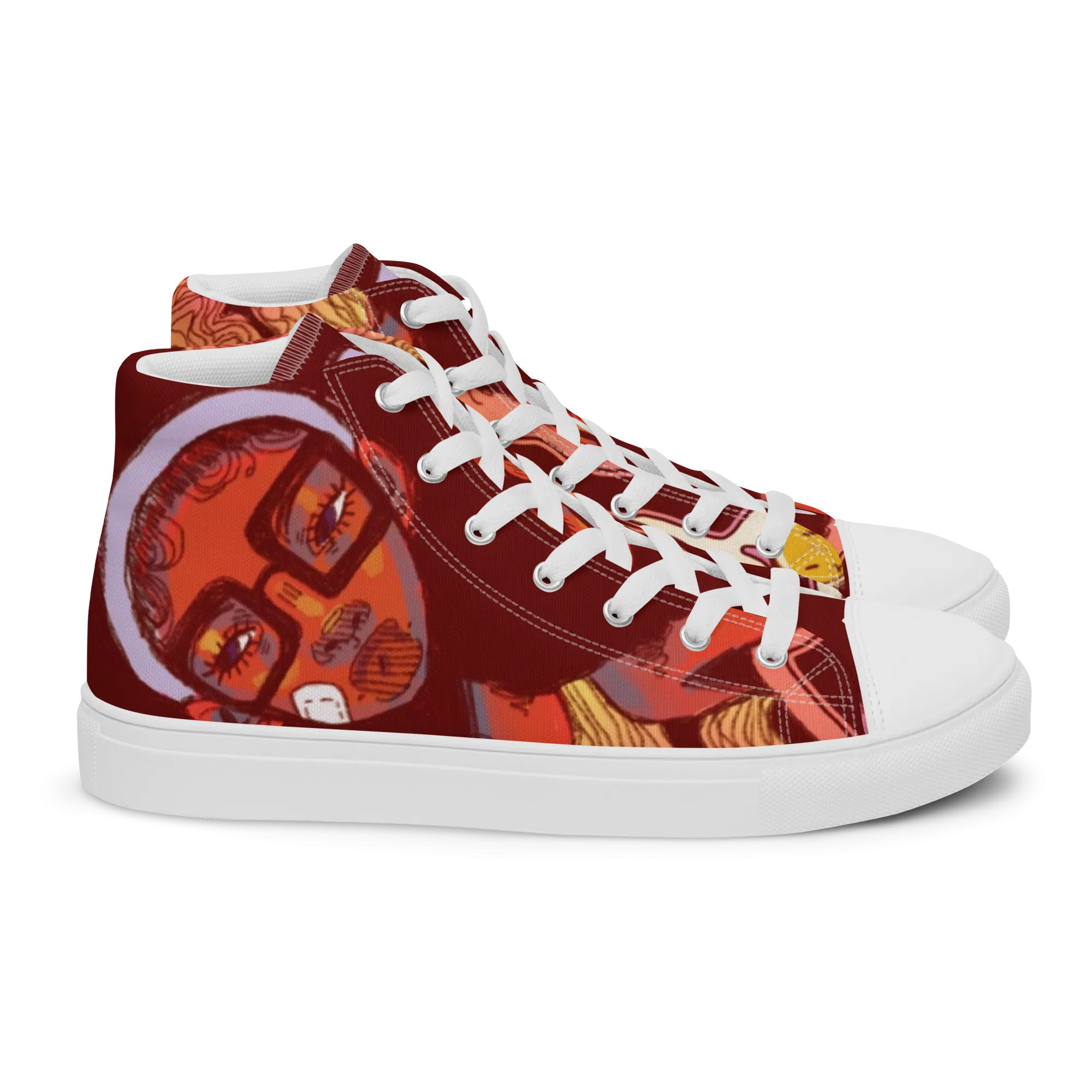 [Way More Than A Penny For My Thoughts] Women’s High Top Canvas Sneaker