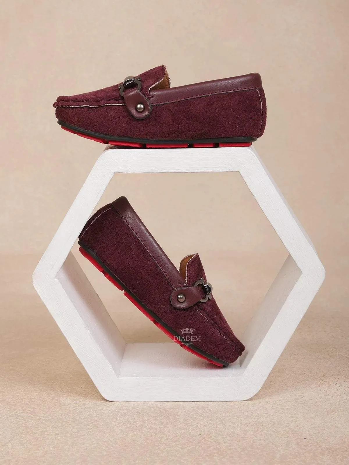 Wine Casual Loafers for Boys