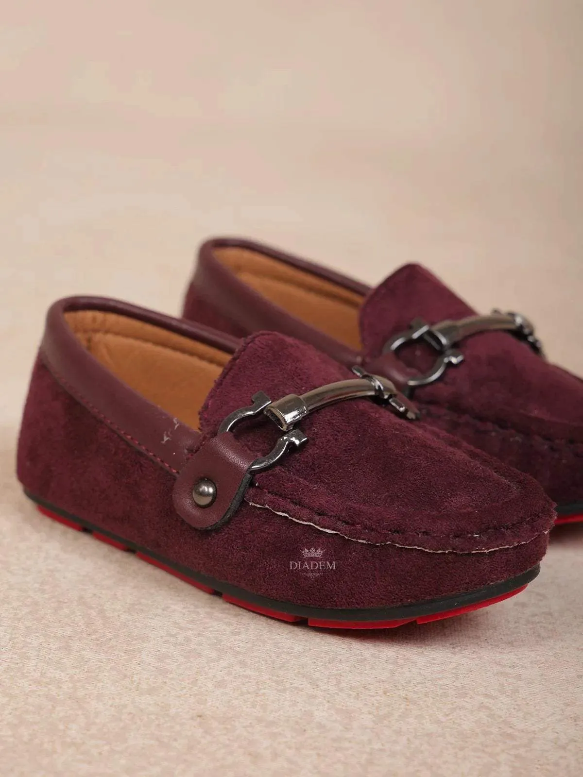 Wine Casual Loafers for Boys