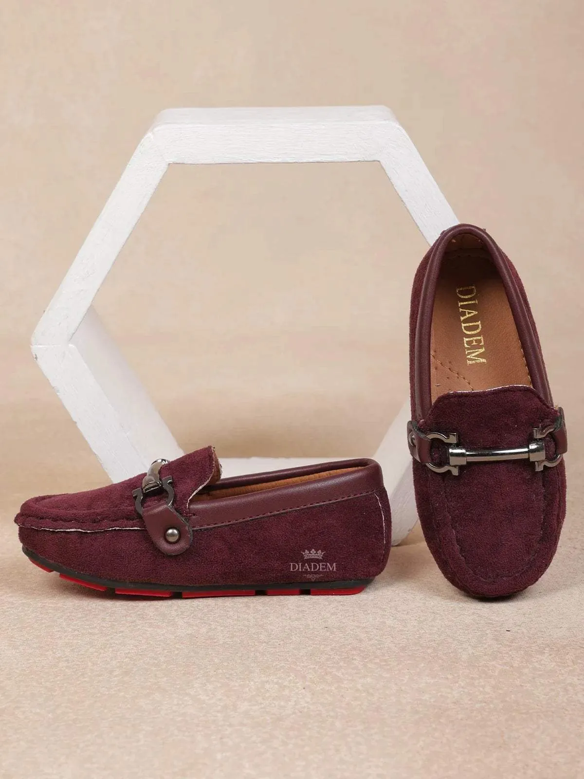 Wine Casual Loafers for Boys